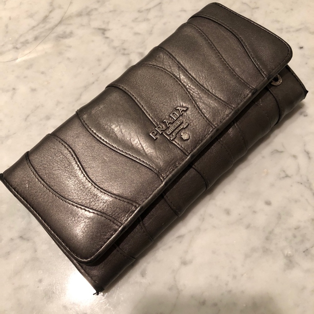 Prada continental wallet